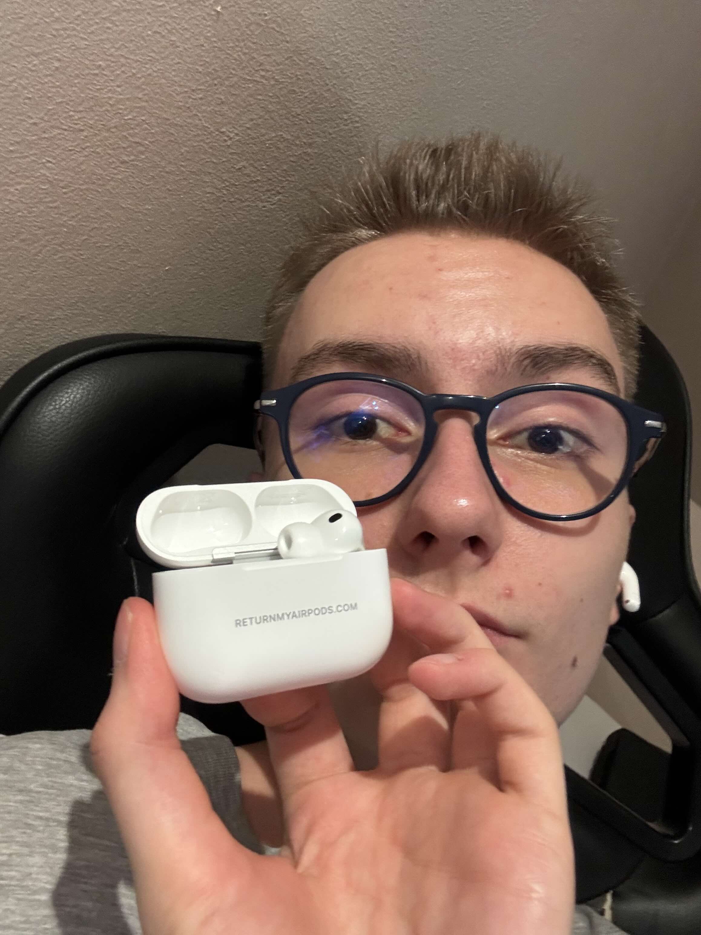 Me, holding these exact AirPods